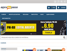 Tablet Screenshot of cursoagoraeupasso.com.br